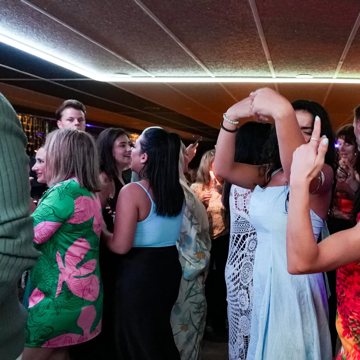 Guests dancing on the dance floor